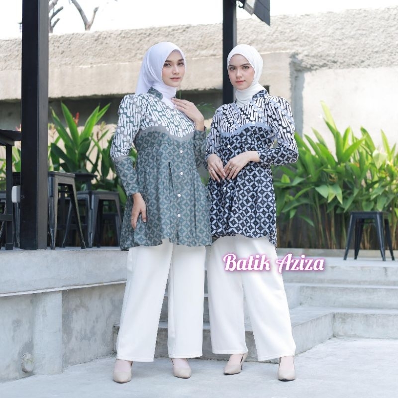 Tunik Batik Wanita Motif ParangAyu by Batik Aziza