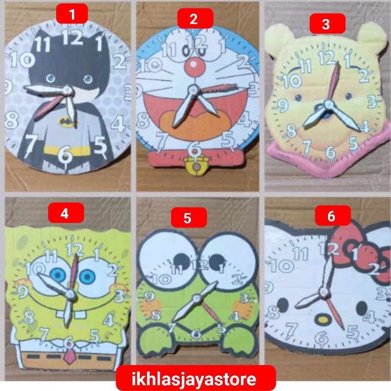 

COD prakarya jam kardus media pembelajaran