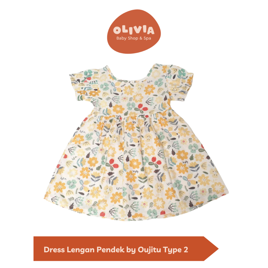 Dress Anak Cewek Korean Style - Dress Lengan Pendek by Oujitu