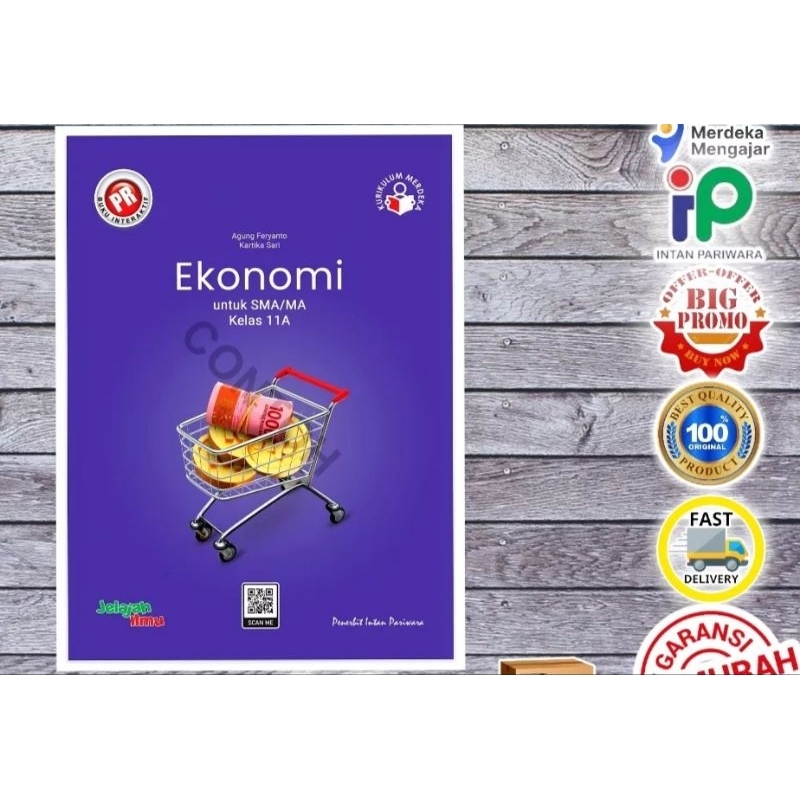 diskon Buku lks pr interaktif IPS ekonomi Kelas XI, 11 semester 1 tahun 2023 kurikulum merdeka Intan