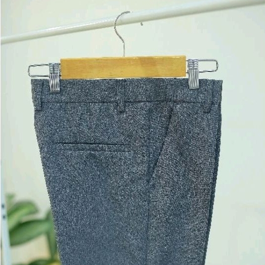 Celana kantor formal pria angkle pant bahan dasar kain wol