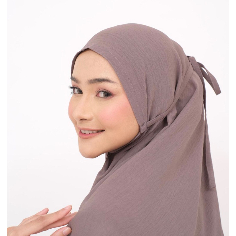 Bergo Maryam Crinkle Airflow L | Jilbab Instan