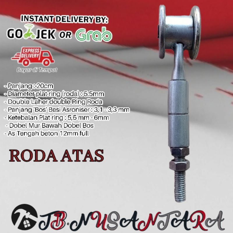 Roda pintu gantung roda pintu atas handerson Single wheel
