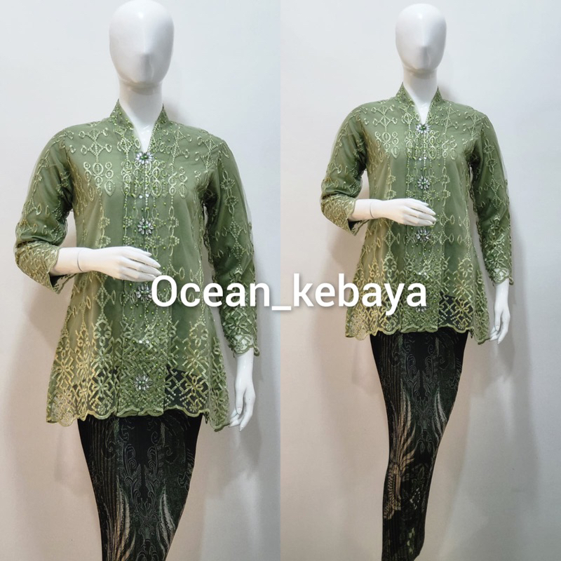 kebaya kartini modis remaja bordir payet