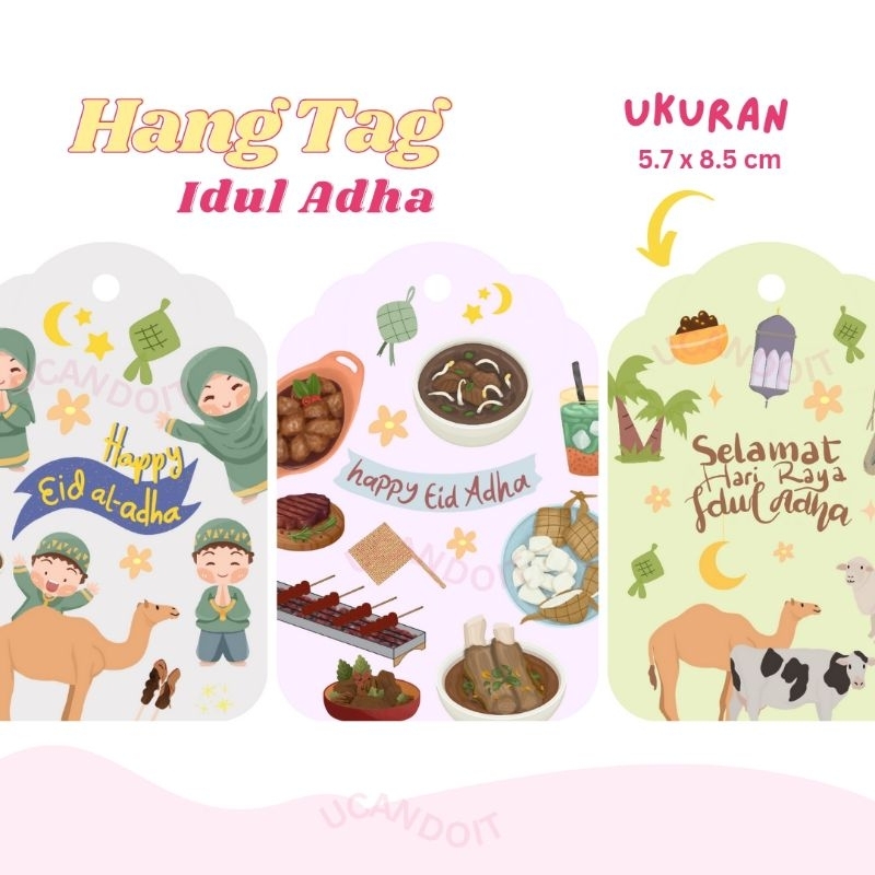 

(5pcs) Hang Tag IDUL ADHA / Hang Tag Souvenir Hampers IDUL ADHA