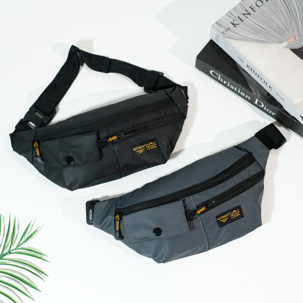 Waist Bag Mitrax Charlie Bahan Bimo Anti Cipratan! Tas Pinggang Pria dan Wanita!