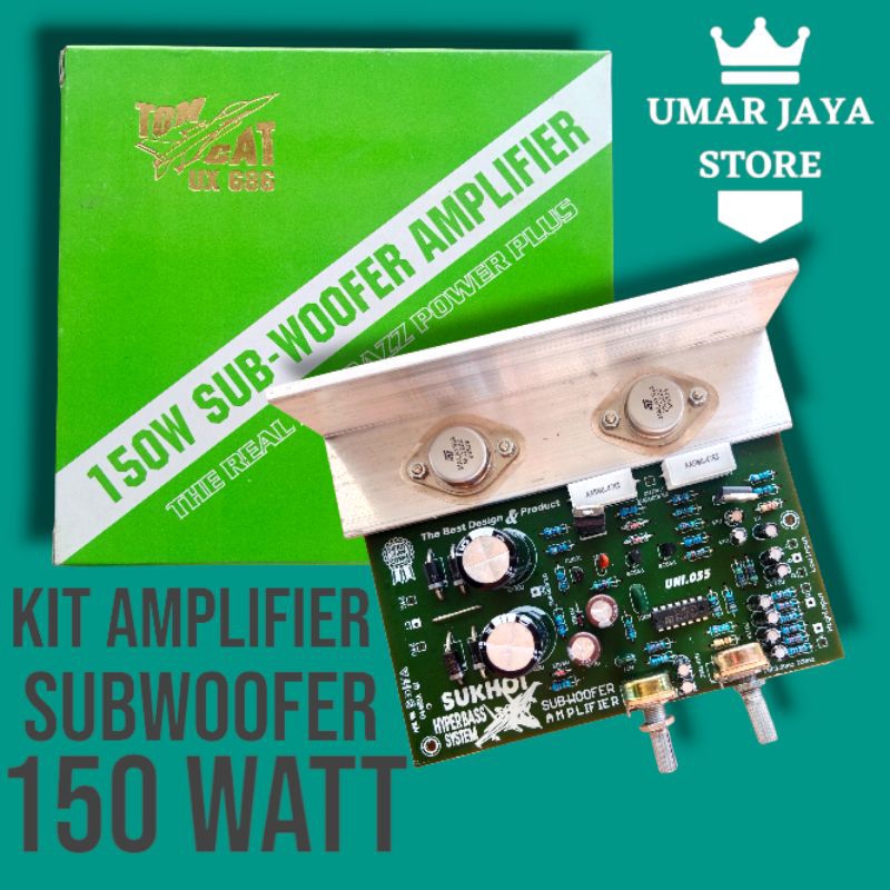 KIT POWER SUBWOOFER 150 WATT JENGKOLAN TOMCAT SUBWOOFER AUDIO AMPLIFIER UX 686
