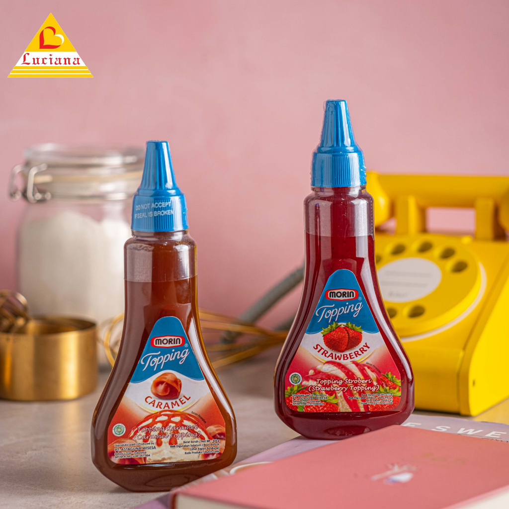 

Morin topping caramel dan strawberry uk 310gr