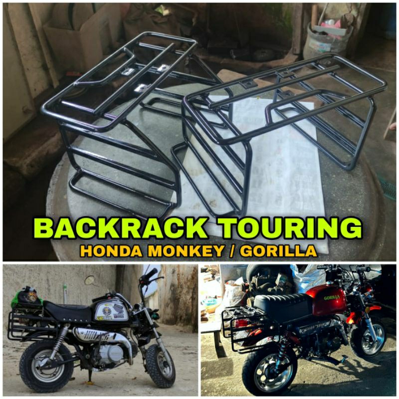 Backrack Touring Behel Rak Belakang Honda Monkey Gorilla / Bagasi Belakang