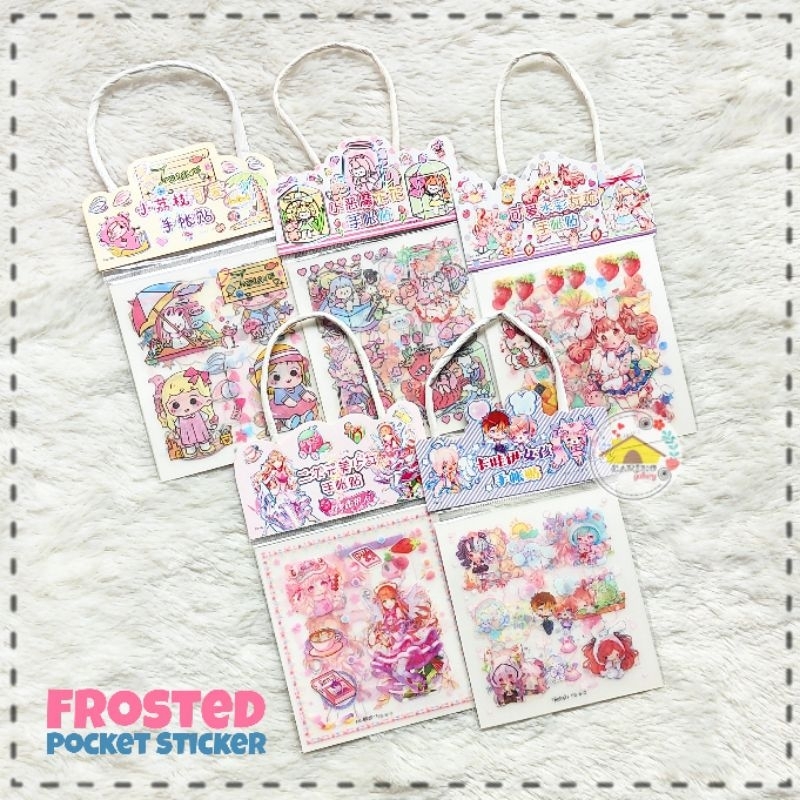 

STIKER Tote Square Frosted Pocket Sticker 3 sheet frosted + 1 Bookmark (FG)