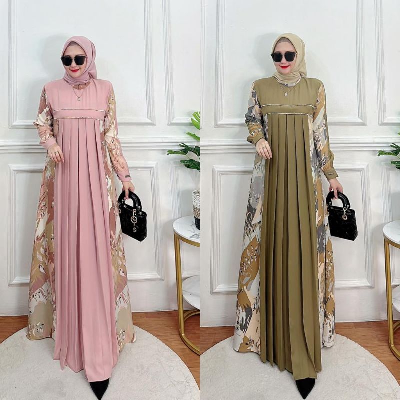 Miranda dress by Zahra gamis terbaru gamis mewah