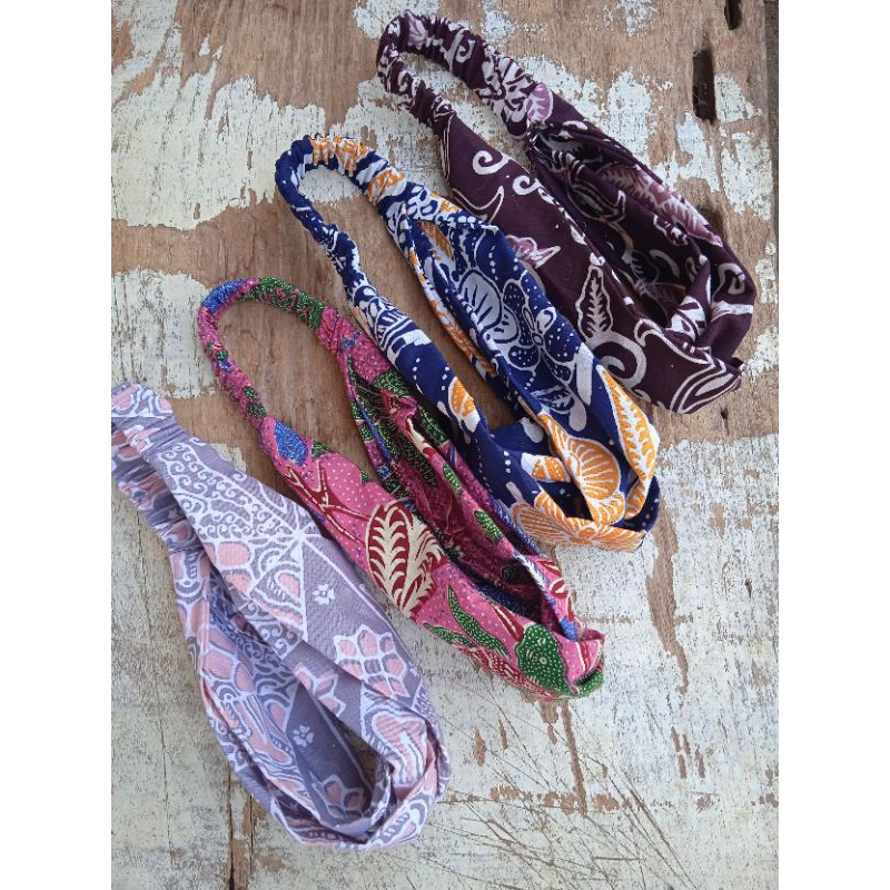 Bando Batik Bando Etnik Bandana Batik Headband Dewasa