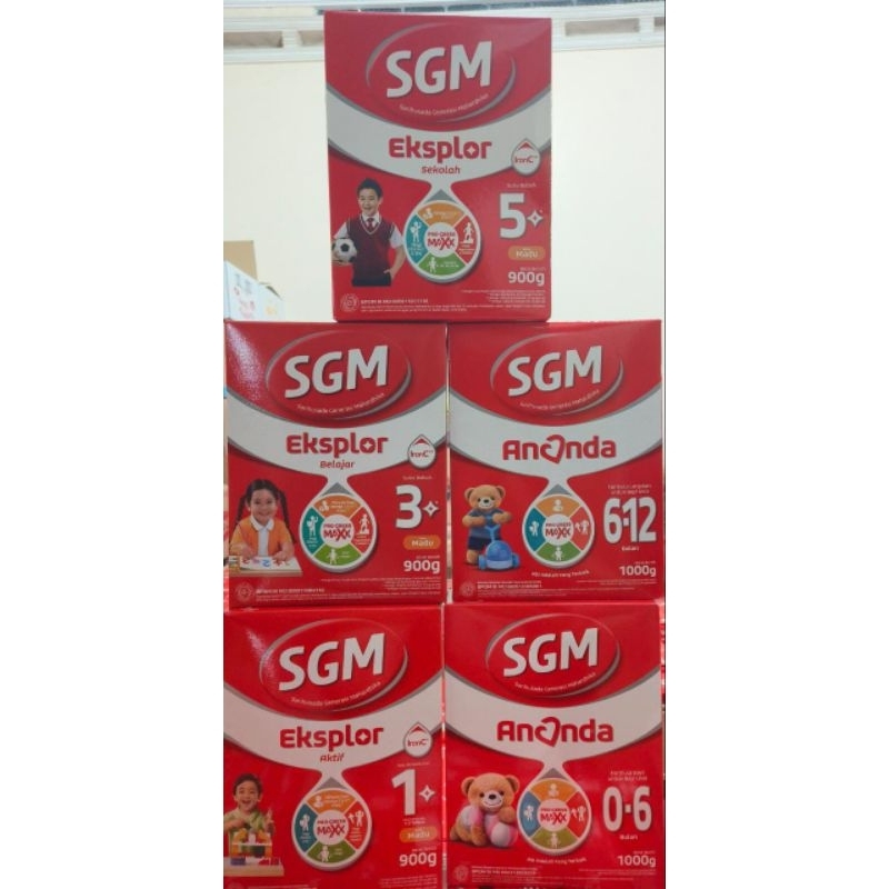 baby SGM eksplor&amp;ananda 0+6-12 +1+ &amp; 3+ &amp; 5+ vanila/Madu/coklat 900g