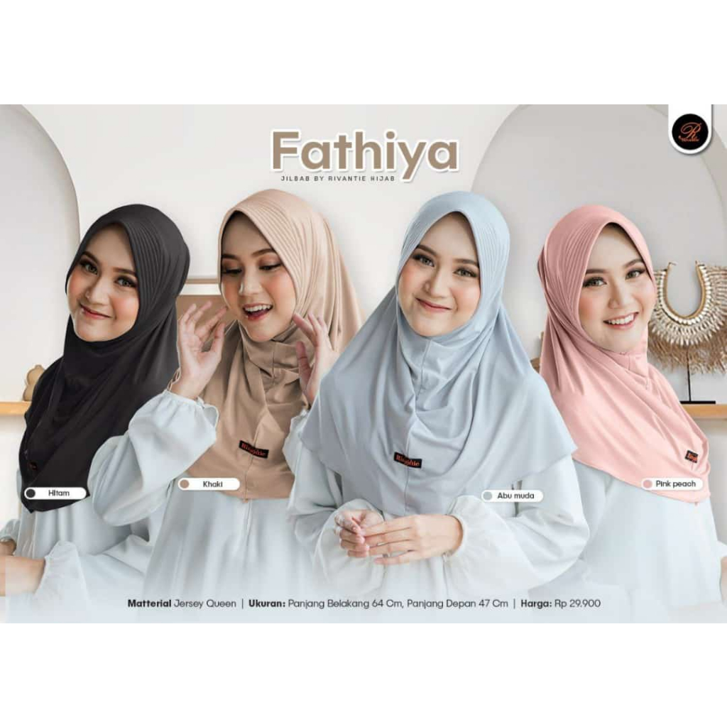 HIJAB JERSEY FATHIYA JILBAB BY RIVANTIE