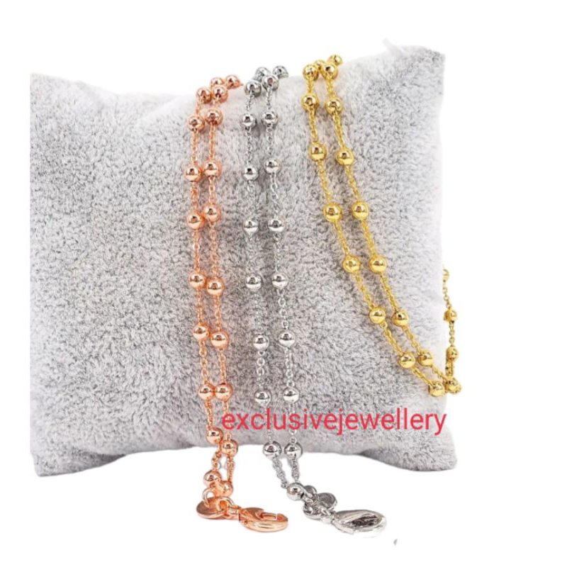Gelang tangan rantai Jedar 2 layer