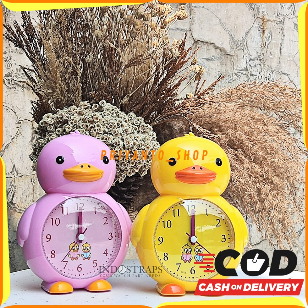 JAM WEKER KARAKTER BEBEK JAM MEJA LUCU JAM ALARM