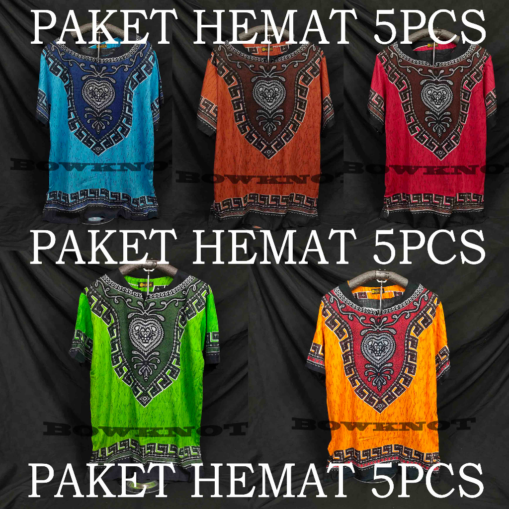 5pcs baju etnik thailand warna pria dan wanita