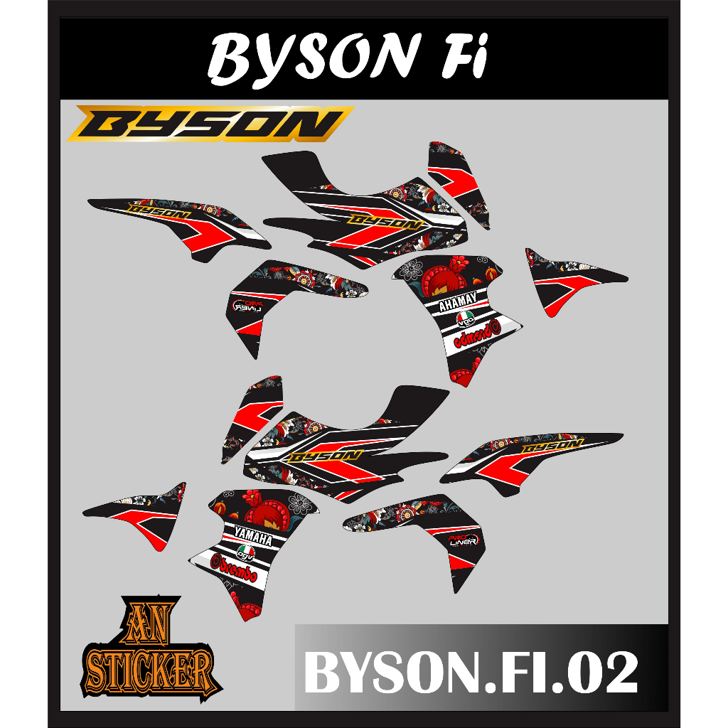 STRIPING STICKER BYSON FI STIKER BYSON FI NEW STICKER LIS LIST BYSON FI CODE 02