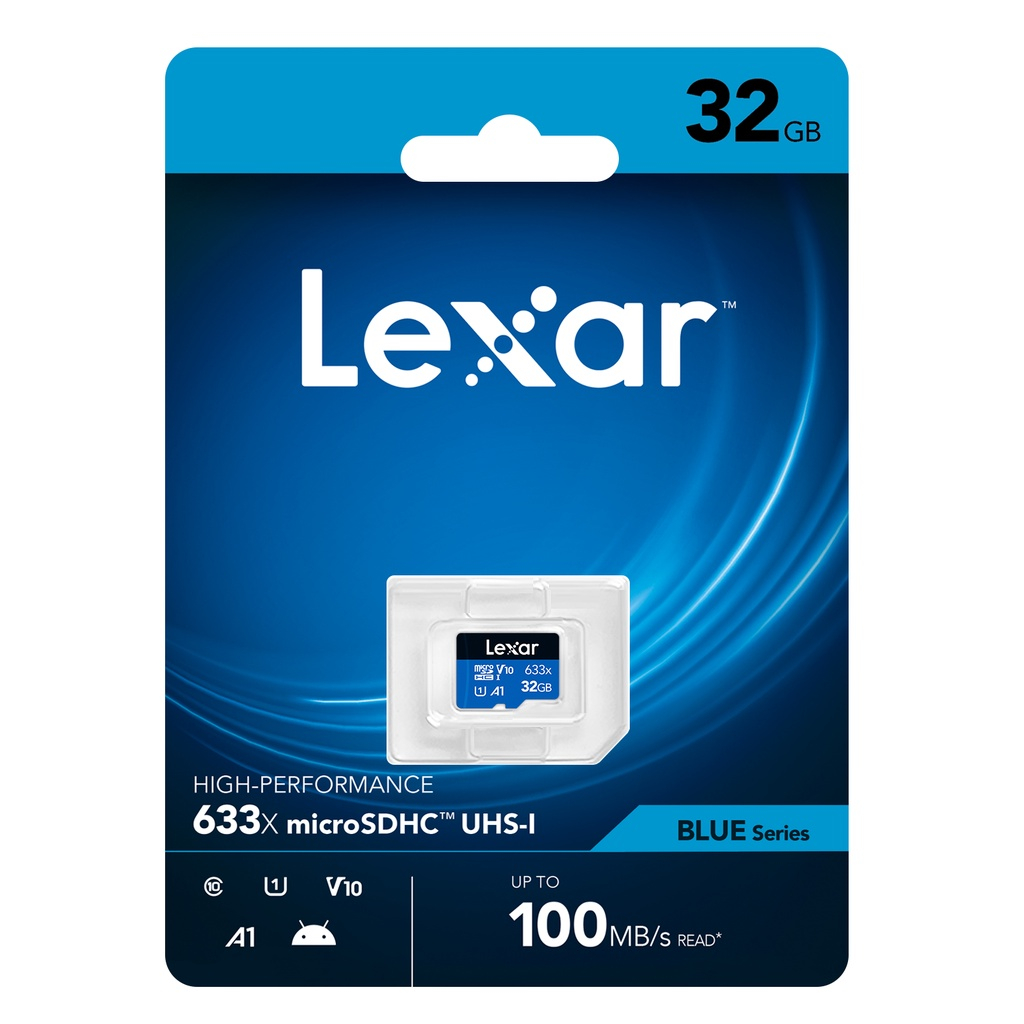 Lexar High Performance 633x Micro SD Card 32Gb 100MBps