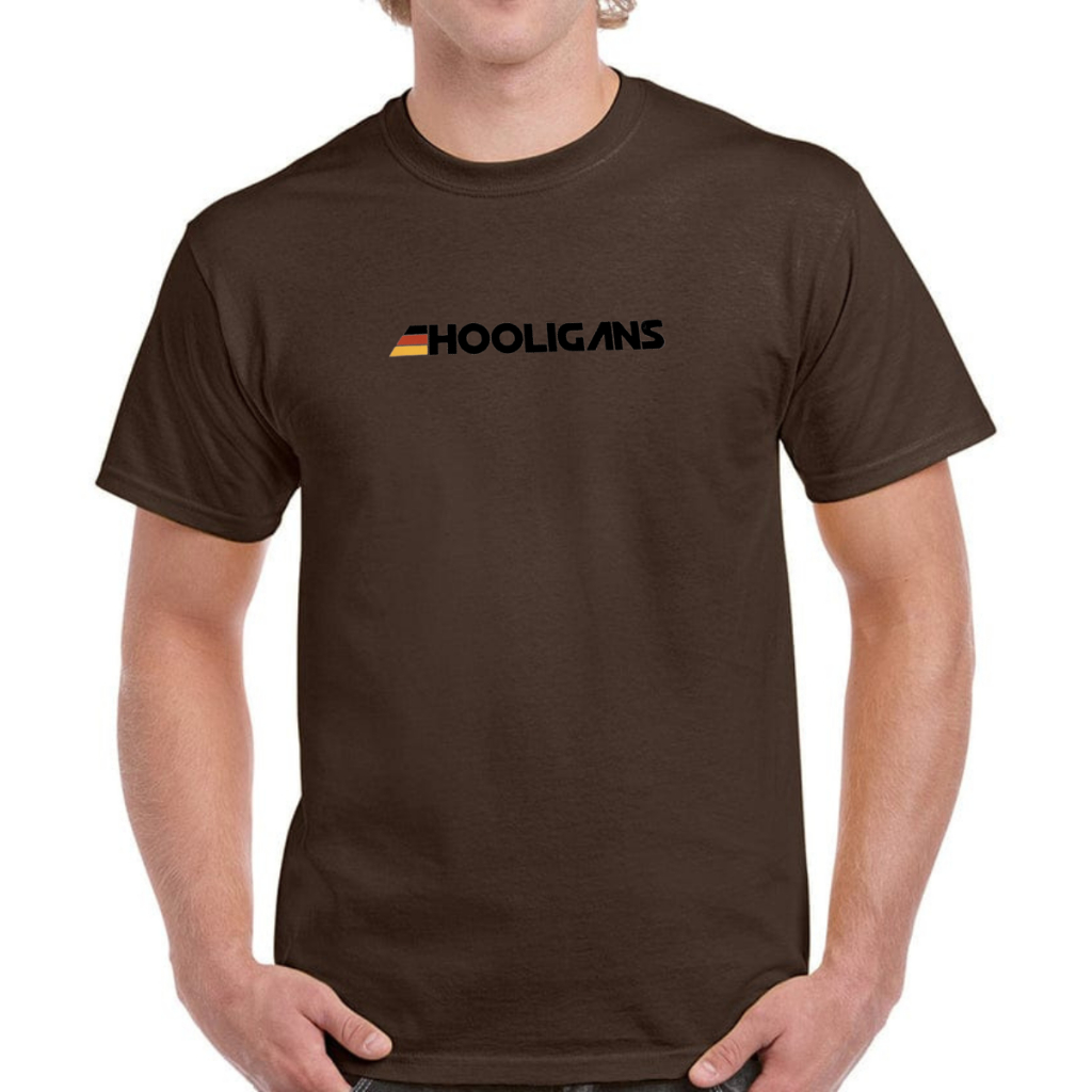 Kaos Hooligans Ordinar Coklat Tua / Kaos Pria Hooligans Ordinar / Kaos Hooligans Katun Combed 30s / 