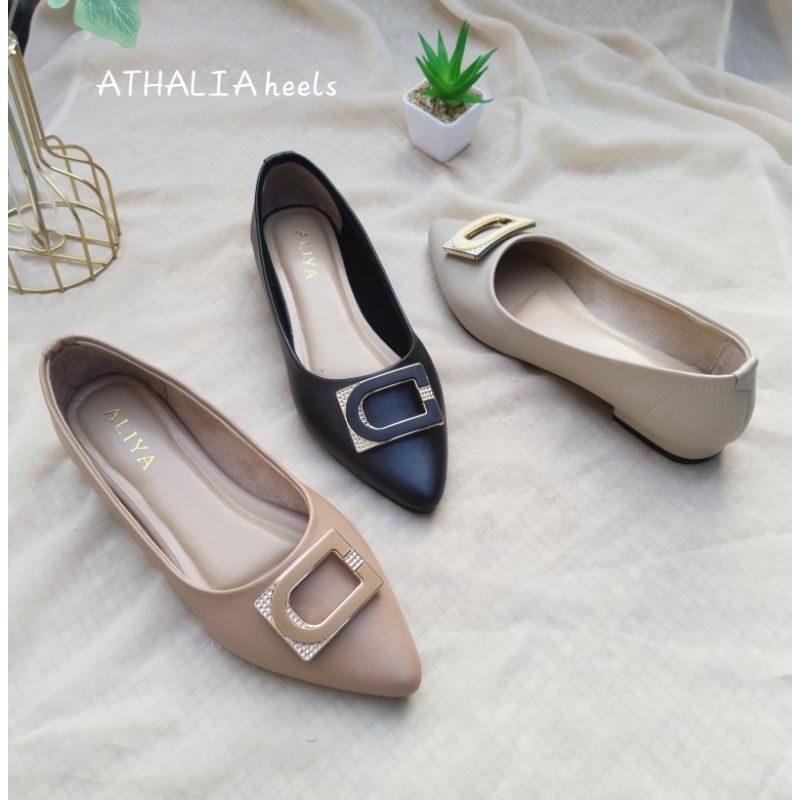 Aliya Athalia heels Sepatu Pantopel Sepatu Wanita heels/hak 2cm