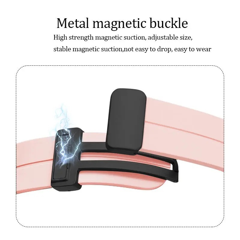 ( STRAP ONLY ) FOLDING MAGNETIC | TALI STRAP APPLE WATCH BUCKLE MAGNET - SERIES ULTRA 8 7 SE 6 5 4 3 2 1 | SIZE 38mm 40mm 41mm 42mm 44mm 45mm 49mm | Tali strap sport band iwatch smartwatch