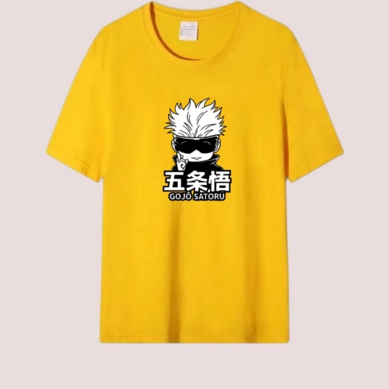 Kaos pria atasan oblong dewasa baju kaos pria lengan pendek baju cowok GOJO MINI