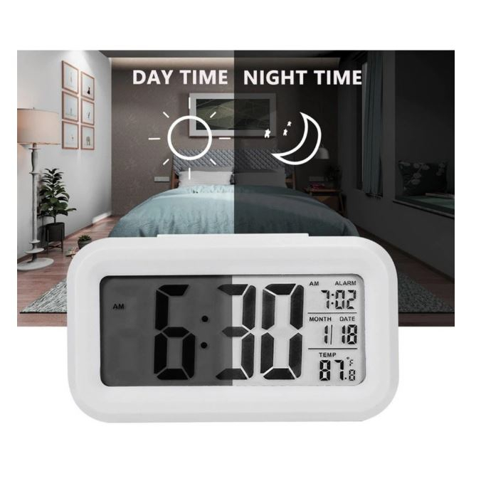 JAM MEJA DIGITAL TANGGAL SUHU HARI JAM 4 IN 1