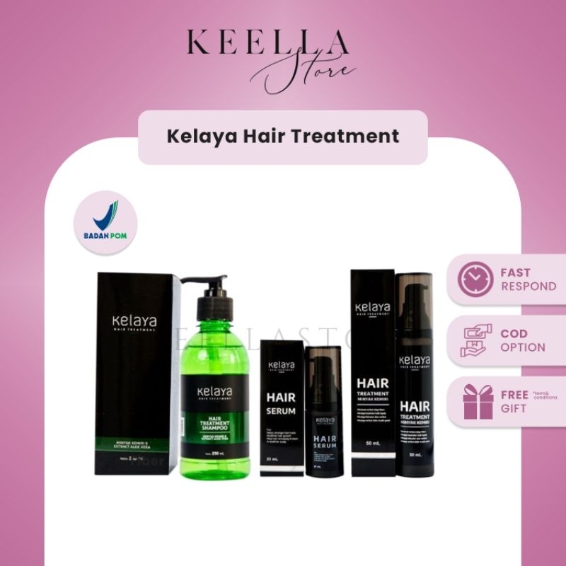 Kelaya hair treatment shampoo hair serum minyak kemiri shampo perawatan rambut