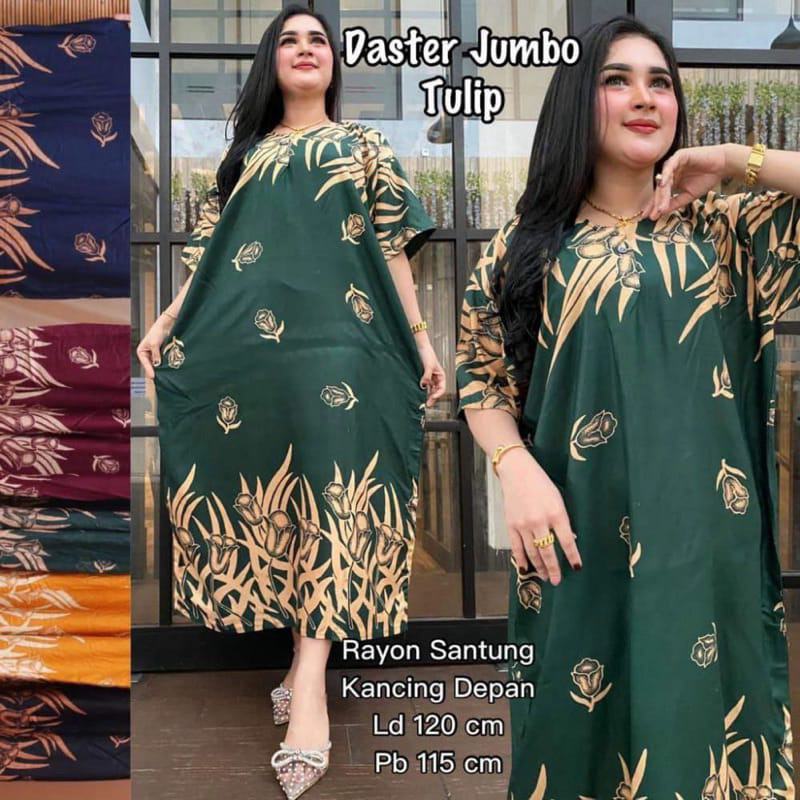 BATIK WANITA DASTER JUMBO BUSUI DASTER RAYON JUMBO MOTIF TERBARU