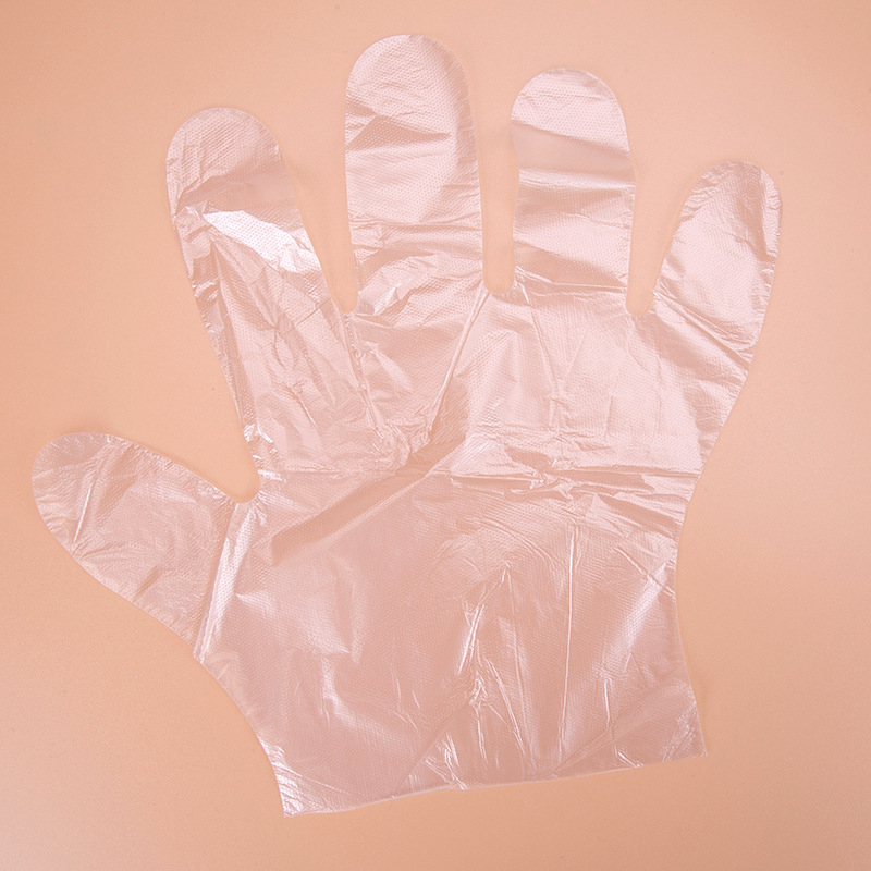 Sarung Tangan PLASTIK Glove ISI 100 Per 1 Pack Disposable Plastic Gloves Sekali Pakai Bening Polos Transparent