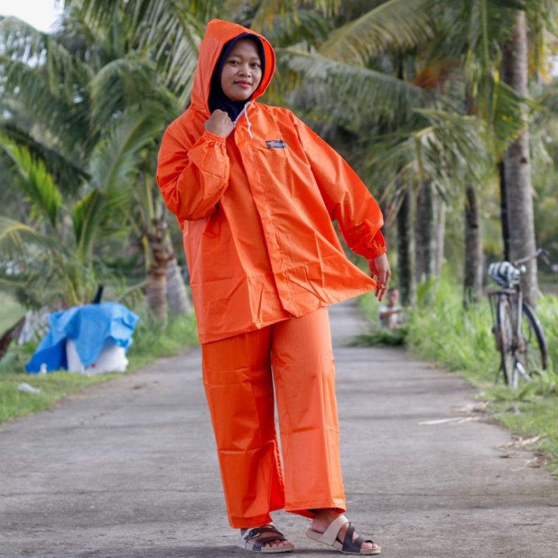 Raincoat Jas Hujan Setelan Pria Wanita Dewasa Bintang Murah Kualitas Import