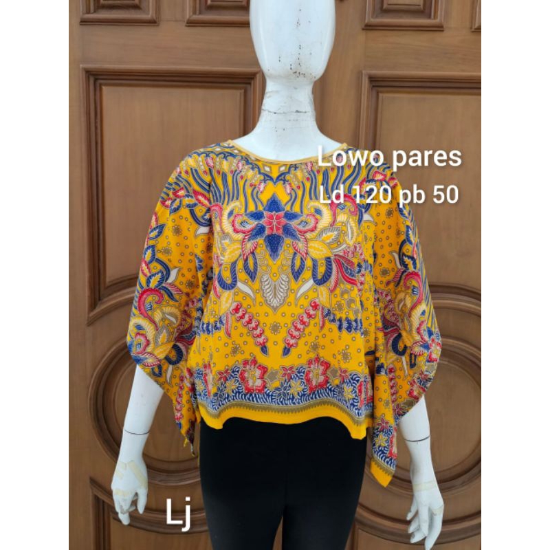 Blus parisa #3 matt katun paris batik solo atasan modern