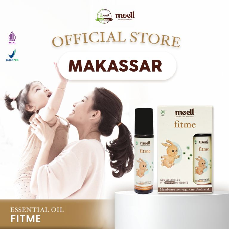 Moell Fitme Natural Essential Oil/ Bantu Menyegarkan Tubuh Anak/ BPOM/ Moell Makassar