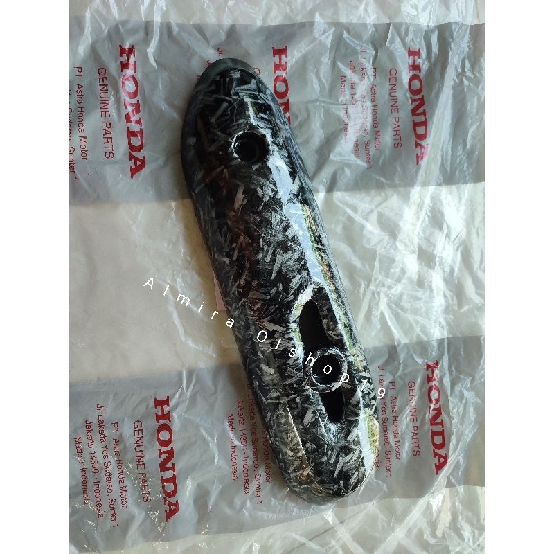 Tameng Knalpot Carbon Celup Motif Forged Motor Scoopy Donat ESP 2017-2019