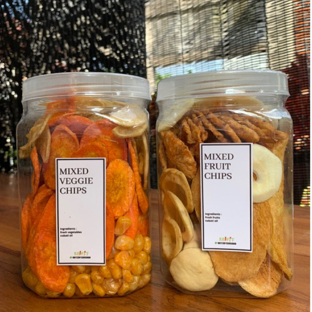 

Keripik Mixed Fruits & Mixed Veggies (Toples)