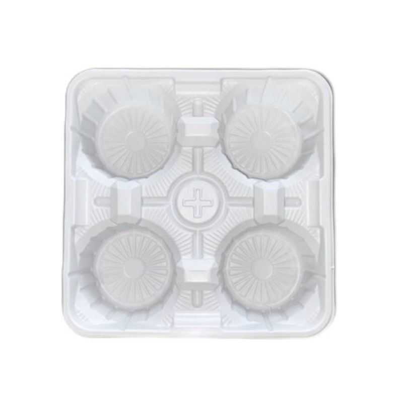 Drink Tray Take Away 125pcs Cup Tray Holder Plastik Tatakan Minuman Gelas Take Away 2/4 Cup