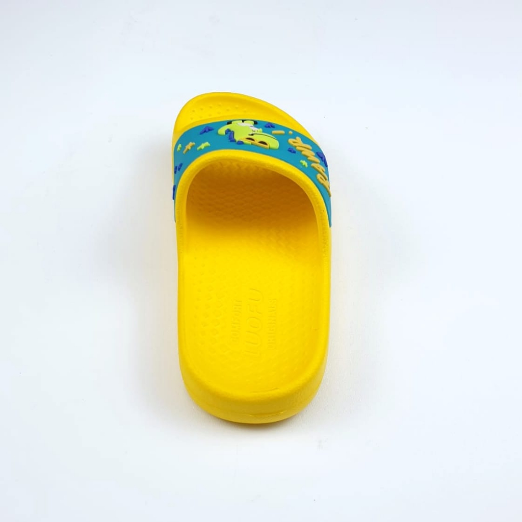 LUOFU ORIGINAL jelly sandal selop karet empuk murah anak cowok unisex import E8111E02