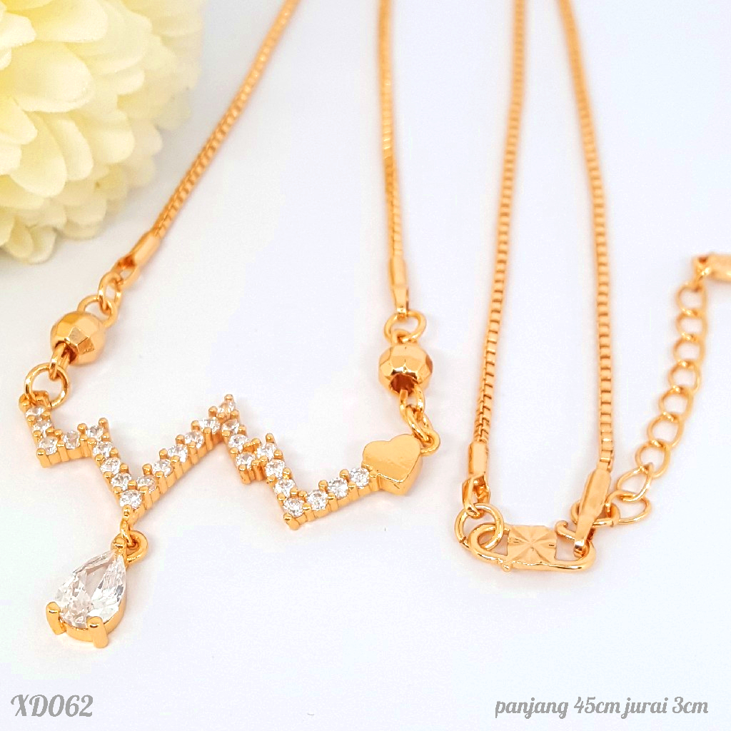 PGX Kalung Wanita Xuping Aksesoris Fashion Perhiasan Lapis Emas Premium - XD062