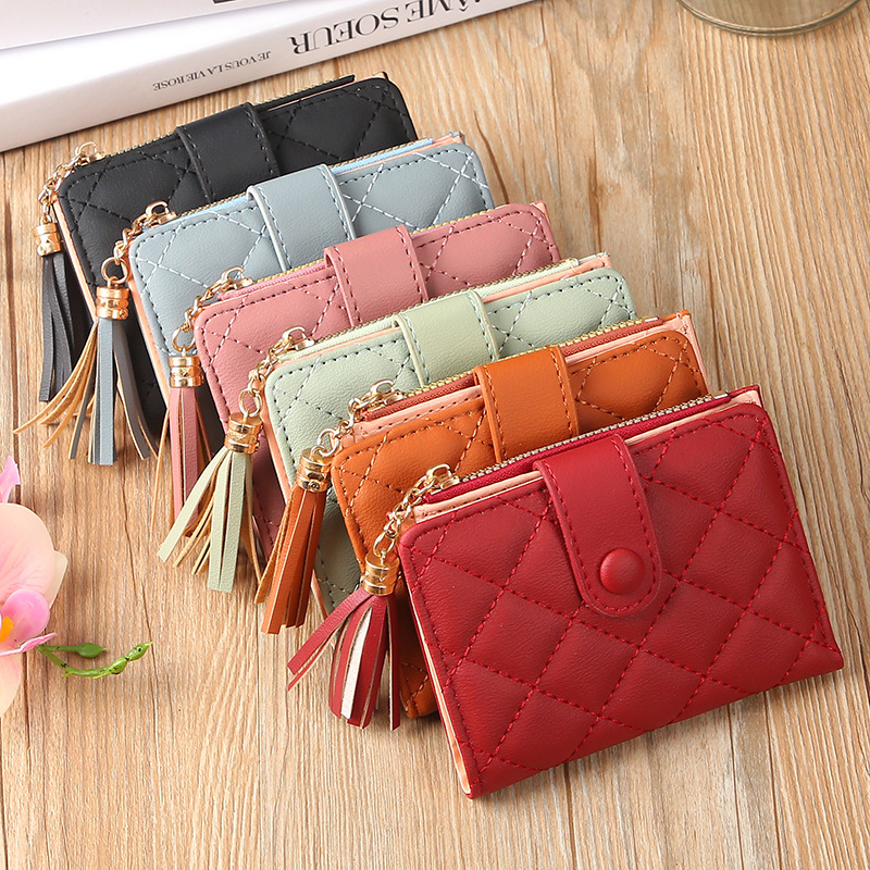 ASIN829 Dompet Wanita Sederhana Dompet Lipat Wanita 2061 Dompet Wanita Fashion Korea Hadiah Dompet Gadis