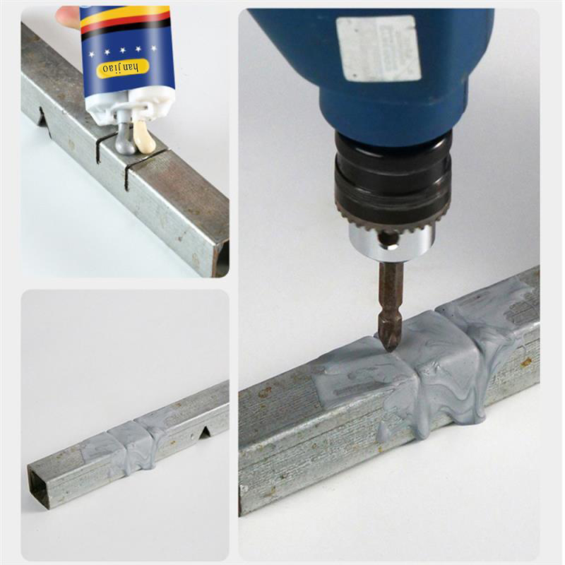 Han Jiao Lem Besi AB Tahan Panas Metal Repair Glue Industrial 100g - 809 - Blue