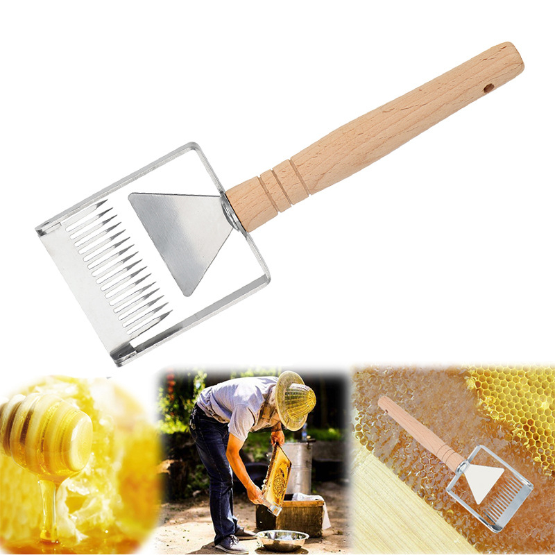 Sekop Lebah Sarang Lebah Madu Pengikis Alat Sekop Garpu Penyok Perlengkapan Peternakan Lebah Alat Pe