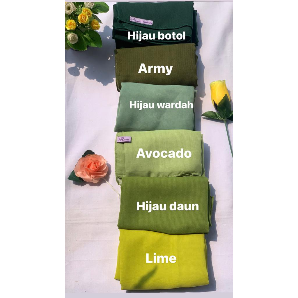 (COD) MURAH Hijab Bella Square Pollycotton Premium / ICE BLUE/BIRU WARDAH/HIJAU WARDAH/AVOCADO