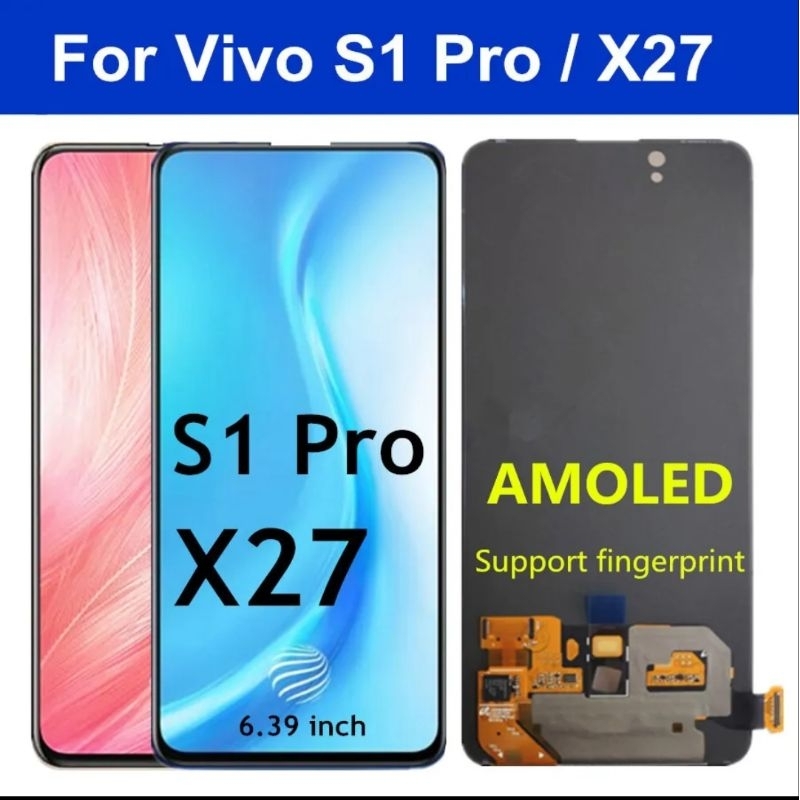 LCD TOUCHSCREEN VIVO S1 / S1 PRO / Y7S / U3 BISA FINGER PRINT Fullset