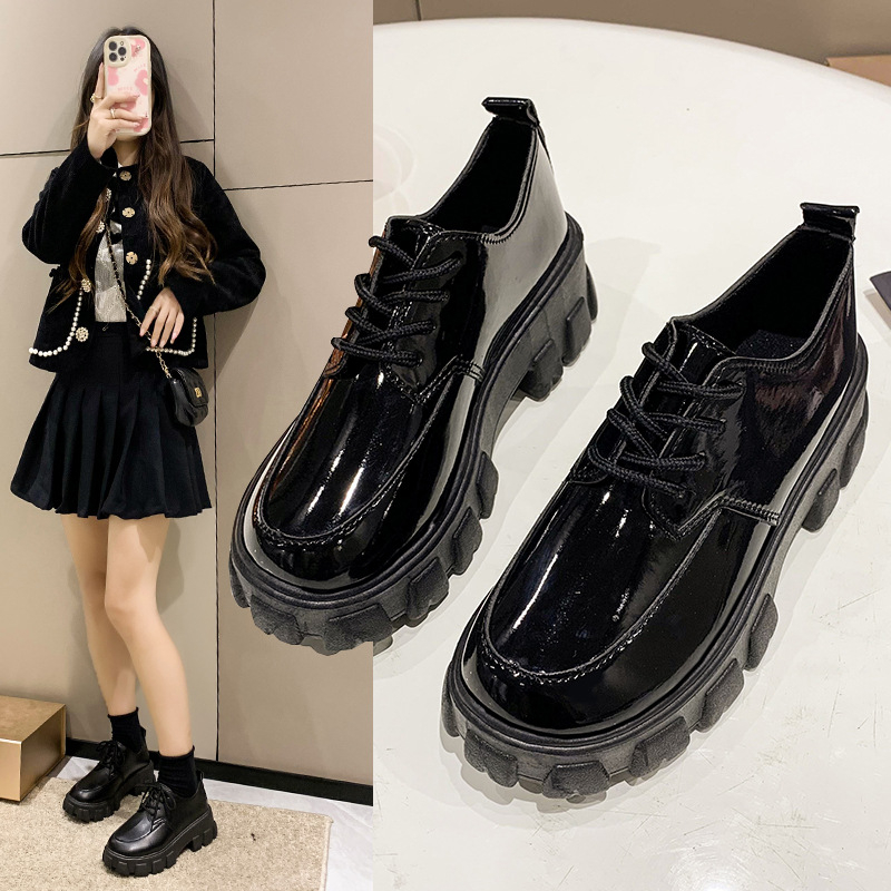 ✅PINKEY P019 Sepatu Wanita Docmart Hitam Sepatu Oxford Wanita Import Premium Quality Terlaris