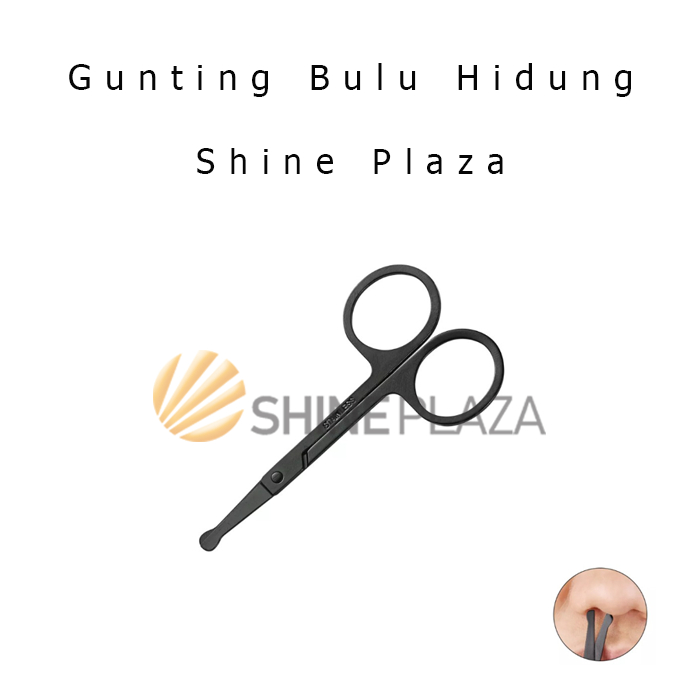 Gunting Bulu Hidung Mata Alis Hitam Stainless Black Cutter Ujung Tumpul