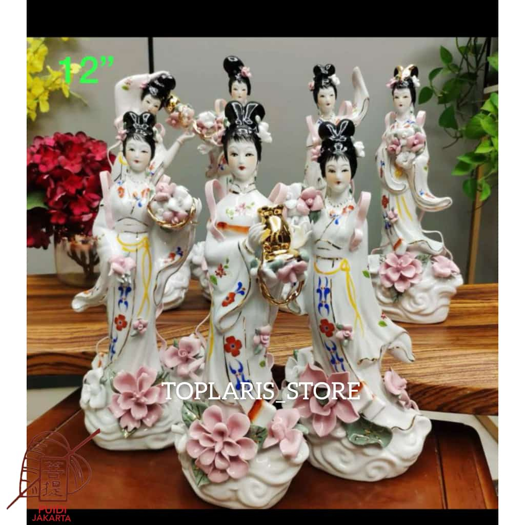 Patung 7 Dewi 12in Keramik TPO