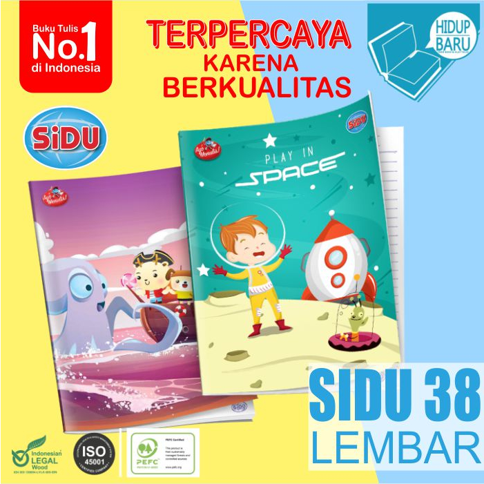 

buku tulis anak sekolah sd smp sma sidu sinar dunia isi 38 lembar 1pack