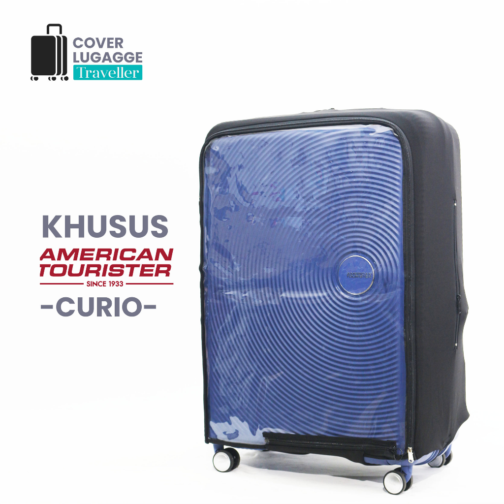 Sarung Cover Pelindung Koper untuk Merek/Brand American Tourister Curio Semua Ukuran lengkap 20 inch