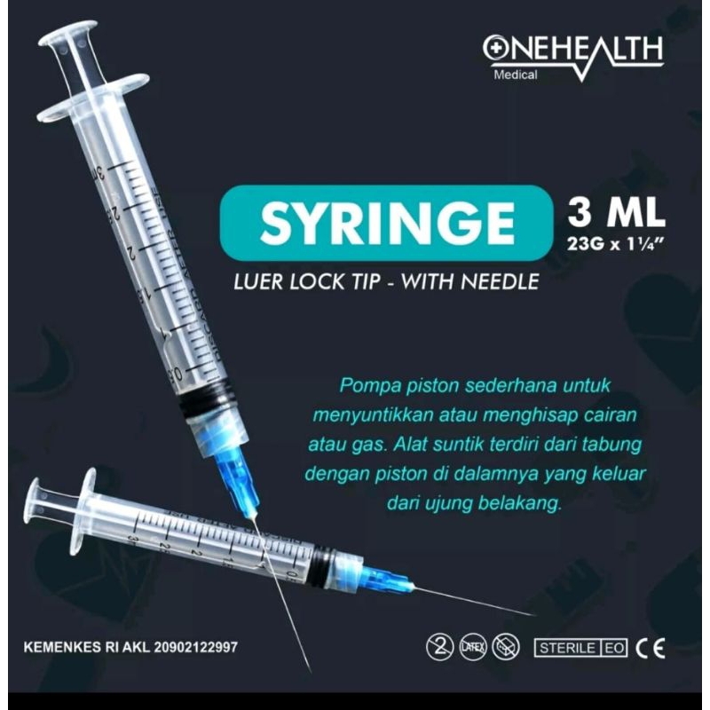 Spuit 3 cc Onehealth